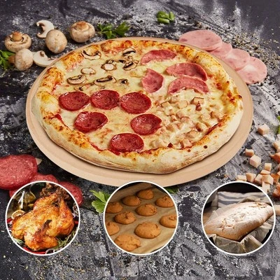 Royal Gourmet 2pc Pizza Set For BBQ Grill Oven With 13'' Round Pizza Cordierite Stone 6 Royal Gourmet 2pc Pizza Set For BBQ Grill Oven With 13'' Round Pizza Cordierite Stone - Image 4