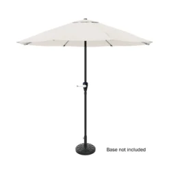 Nature Spring Patio Umbrella With Easy Hand Crank - 9', Tan