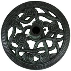 Sunnydaze Decor Sunnydaze Outdoor Heavy-Duty Cast Iron Decorative Rose Blossom Design Patio Yard Round Umbrella Base Stand - 16" 15 Sunnydaze Decor Sunnydaze Outdoor Heavy-Duty Cast Iron Decorative Rose Blossom Design Patio Yard Round Umbrella Base Stand - 16" -Garden Promotional Store GUEST f75ec36a ac0f 40c0 924b 75e2e3bd779a