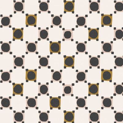 18" X 18" Outdoor Throw Pillow Claude Block Blush Mustard - Skyline Furniture 5 18" X 18" Outdoor Throw Pillow Claude Block Blush Mustard - Skyline Furniture - Image 3