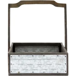 Farmlyn Creek 3 Packs Galvanized Metal Planter Box With Handle For Garden And Farmhouse Décor, 3 Sizes -Garden Promotional Store GUEST f7c3e5db 79b1 4e33 9789 10c16dc64270