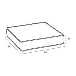 ProFoam Outdoor Deep Seat Bottom Cushion - Onyx Black - Arden Selections -Garden Promotional Store GUEST f85ba528 6fb1 456d b567 4d47cdc1571d