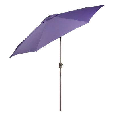 Northlight 9ft Outdoor Patio Market Umbrella With Hand Crank And Tilt - Purple 6 Northlight 9ft Outdoor Patio Market Umbrella With Hand Crank And Tilt - Purple - Image 4