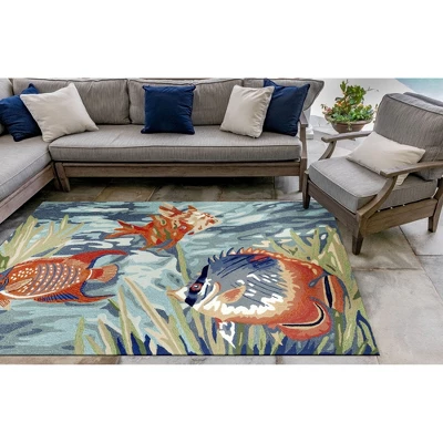 Liora Manne Ravella Coastal Indoor/Outdoor Rug 4 Liora Manne Ravella Coastal Indoor/Outdoor Rug - Image 2