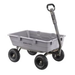 Gorilla Carts 800 Pound Capacity Heavy Duty Poly Yard Garden Steel Dump Utility Wheelbarrow Wagon Cart With 2 In 1 Towing ATV Handle, Gray 8 Gorilla Carts 800 Pound Capacity Heavy Duty Poly Yard Garden Steel Dump Utility Wheelbarrow Wagon Cart With 2 In 1 Towing ATV Handle, Gray -Garden Promotional Store GUEST fbb8089f 189e 47aa b883 68a10eac14dd
