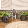Sunnydaze Decor Sunnydaze Indoor/Outdoor Patio, Garden, Or Porch Weather-Resistant Double-Walled Arabella Flower Pot Planter - 20"