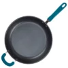 Rachael Ray Create Delicious 12.5" Hard-Anodized Aluminum Nonstick Deep Skillet Teal Handle -Garden Promotional Store GUEST fd861480 0ae6 450c 82e7 6742e1592b15