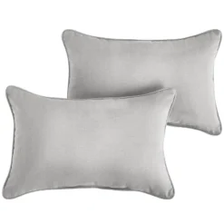 2pk Rectangle Sunbrella Corded Indoor Outdoor Throw Pillows Gray 7 2pk Rectangle Sunbrella Corded Indoor Outdoor Throw Pillows Gray -Garden Promotional Store GUEST ff452b89 b2de 496d 9a8d 2be10017750e